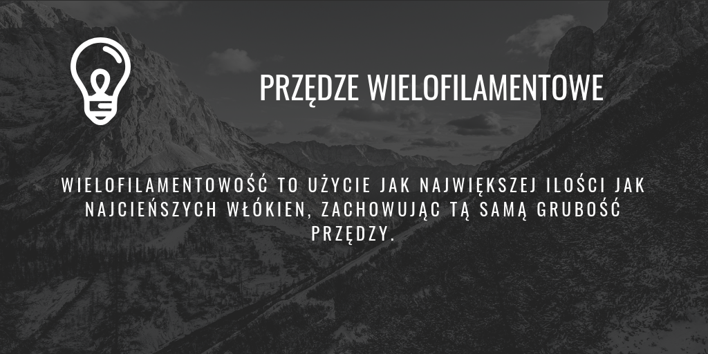 przędze wielofilamentowe